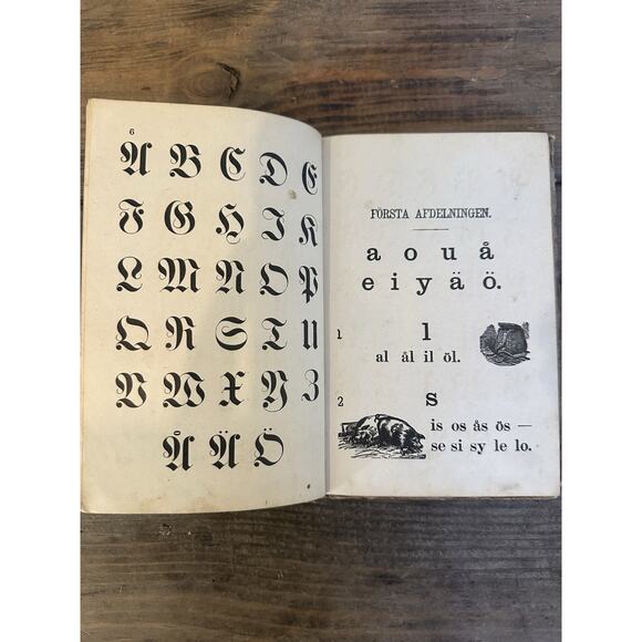 Vintage c1900 Swedish ABC Book Barnens Första Bok Skolan & Hemmet Rock Island IL - Picture 4 of 6